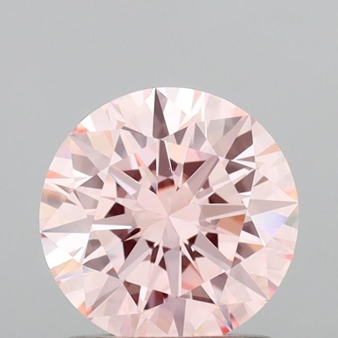 Ideal Loose Lab Diamond IGI Round 1.02ct Fancy Intense Pink VVS2: Ideal Loose Lab Diamond IGI Round 1.02ct Fancy Intense Pink VVS2 Ideal loose lab-grown diamond weighing 1.02ct, in a round cut with fancy intense pink color and VVS2 clarity. Certified by IGI with exc
