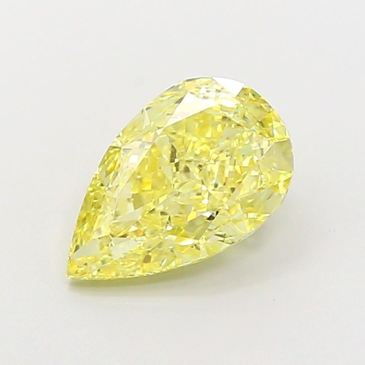 Loose Lab Diamond IGI Pear 2.53ct Fancy Intense Yellow VVS2: Loose Lab Diamond IGI Pear 2.53ct Fancy Intense Yellow VVS2 Loose lab-grown diamond, IGI certified, pear cut, 2.53ct, fancy intense yellow color, clarity VVS2, with excellent polish and symmetry, meas