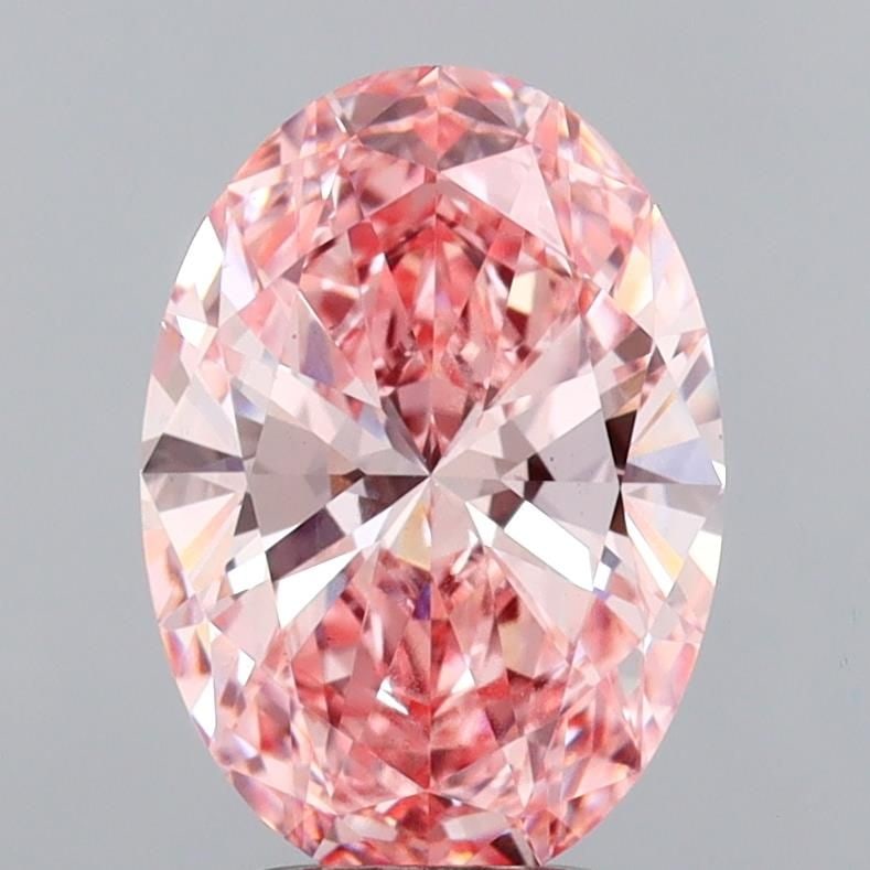 Loose Lab Diamond IGI Oval 3.05ct Fancy Vivid Pink VS1: Loose Lab Diamond IGI Oval 3.05ct Fancy Vivid Pink VS1 Loose Lab Diamond IGI Oval weighing 3.05ct, featuring Fancy Vivid Pink color and VS1 clarity; certified by IGI. Item Specifics: Source: This Is A