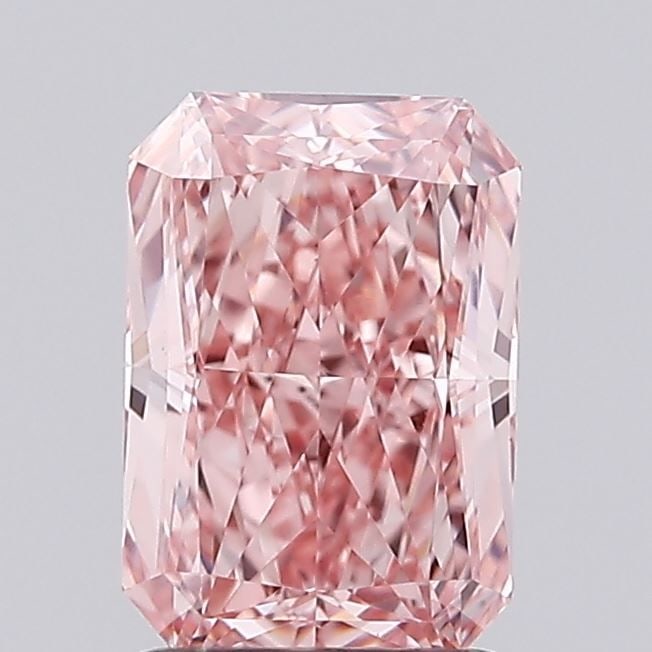 Loose Lab Diamond 1.52ct Fancy Vivid Pink VVS2 - IGI Radiant: Loose Lab Diamond 1.52ct Fancy Vivid Pink VVS2 - IGI Radiant Loose Lab Diamond, 1.52ct, Fancy Vivid Pink color, VVS2 clarity, featuring excellent polish and symmetry, certified by IGI. Item Specifics: