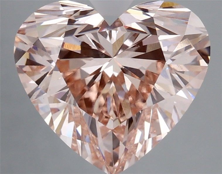 Loose Lab Diamond 4.08ct Fancy Intense Pink VS1 - IGI Heart: Loose Lab Diamond 4.08ct Fancy Intense Pink VS1 - IGI Heart The loose lab-grown diamond weighs 4.08ct, features a heart shape, color Fancy Intense Pink, clarity VS1, and has IGI certification, measuri