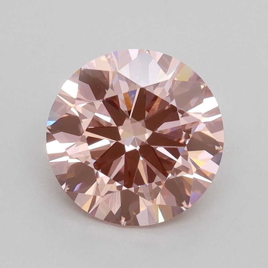 IGI Round 1.7ct Fancy Intense Pink VS2 - Lab Diamond Loose: IGI Round 1.7ct Fancy Intense Pink VS2 - Lab Diamond Loose IGI certified round lab-grown diamond weighing 1.7ct, color Fancy Intense Pink, clarity VS2, with excellent polish and symmetry, measuring 7.