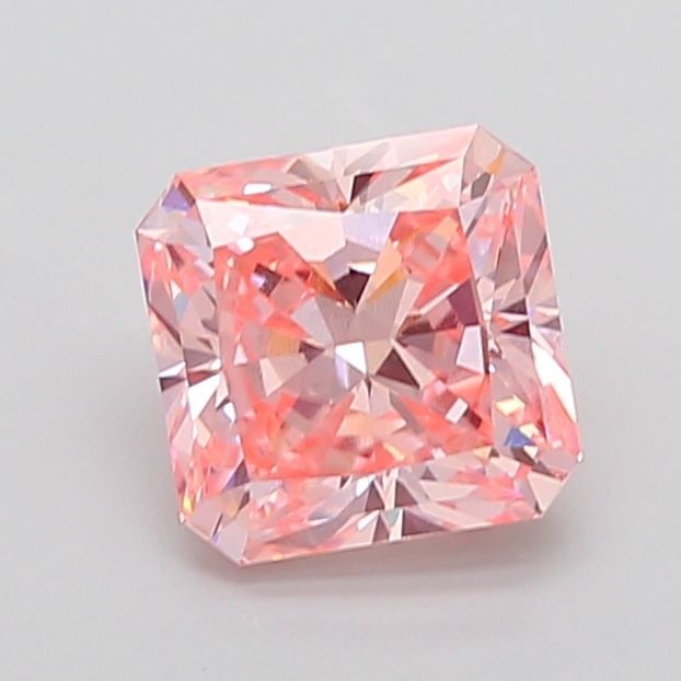 IGI Square Radiant 3.06ct Fancy Vivid Pink VVS2 - Lab Diamond Loose: IGI Square Radiant 3.06ct Fancy Vivid Pink VVS2 - Lab Diamond Loose IGI certified square radiant lab-grown diamond weighing 3.06ct, color Fancy Vivid Pink, clarity VVS2, with very good polish and exce