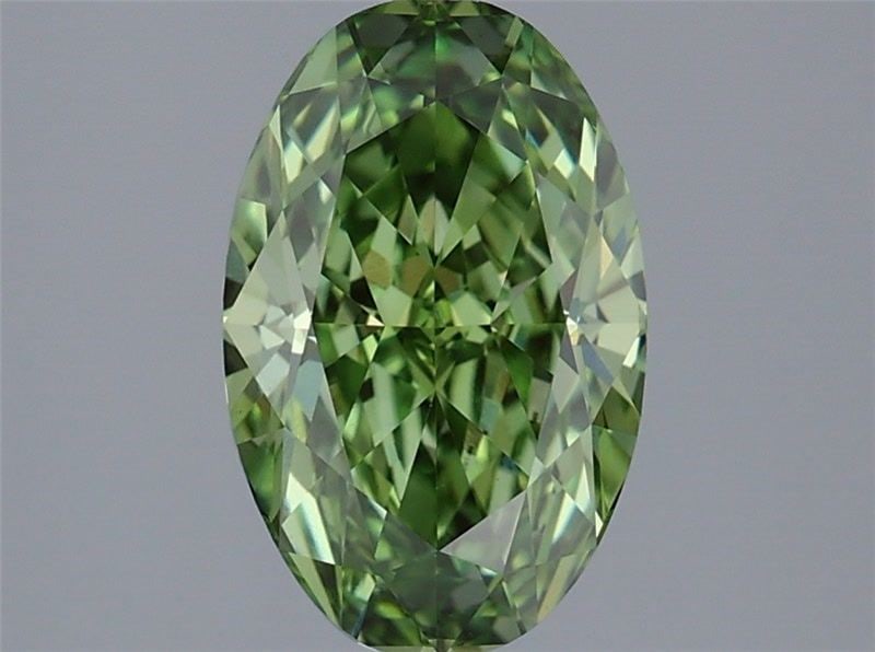Loose Lab Diamond IGI Oval 2.2ct Fancy Vivid Green VVS2: Loose Lab Diamond IGI Oval 2.2ct Fancy Vivid Green VVS2 Loose lab-grown diamond, IGI certified, oval cut, 2.2ct, color fancy vivid green, clarity VVS2, with excellent polish and symmetry; measurements