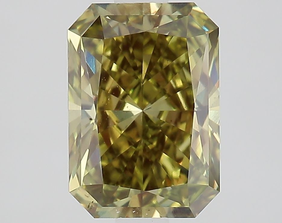 Loose Lab Diamond IGI Radiant 2.03ct Fancy Vivid Green VS1: Loose Lab Diamond IGI Radiant 2.03ct Fancy Vivid Green VS1 Loose lab-grown diamond, IGI certified, radiant cut, 2.03ct, color fancy vivid green, clarity VS1, with excellent polish and symmetry; measur