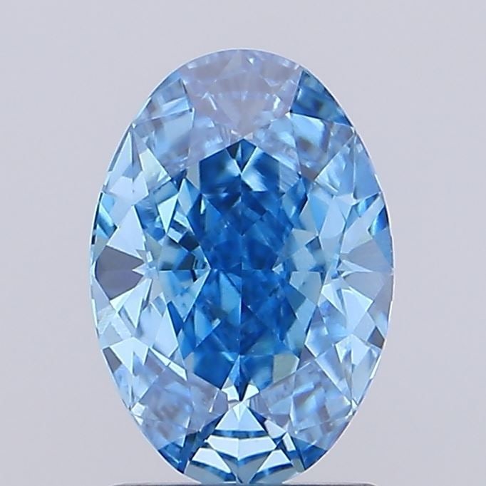 Loose Lab Diamond IGI Oval 1.68ct Fancy Vivid Blue VVS2: Loose Lab Diamond IGI Oval 1.68ct Fancy Vivid Blue VVS2 Loose Lab Diamond IGI Oval 1.68ct, Fancy Vivid Blue, VVS2 clarity, featuring excellent polish and symmetry, measuring 9.21L x 6.35W x 4.05H. Ite