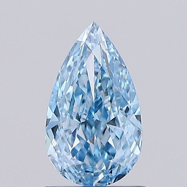 Loose Lab Diamond IGI Pear 1.03ct Fancy Vivid Blue VVS1: Loose Lab Diamond IGI Pear 1.03ct Fancy Vivid Blue VVS1 1.03ct loose lab-grown diamond in pear cut, fancy vivid blue color, VVS1 clarity, featuring very good polish and symmetry; certified by IGI. Ite