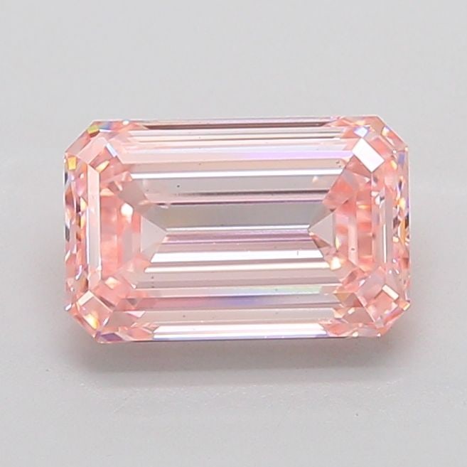 Loose Lab Diamond IGI Emerald 4.0ct Fancy Intense Pink VS2: Loose Lab Diamond IGI Emerald 4.0ct Fancy Intense Pink VS2 Loose lab-grown diamond, IGI certified, weighing 4.0ct, in a fancy intense pink color with VS2 clarity, featuring excellent polish and symmet