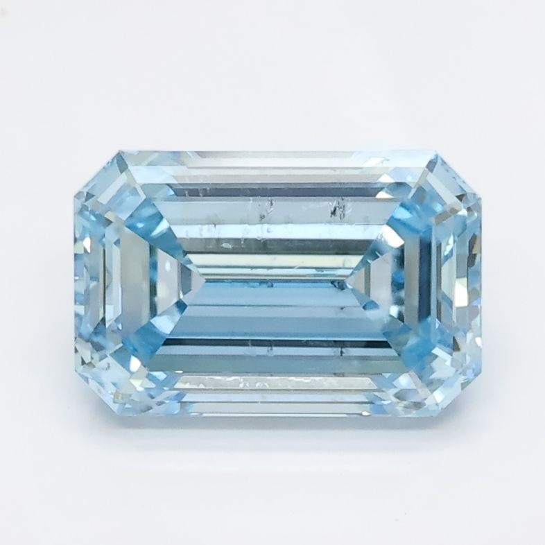 Loose Lab Diamond Emerald 1.53ct Blue SI1: Loose Lab Diamond Emerald 1.53ct Blue SI1 Loose Lab Diamond Emerald, 1.53ct, Blue, SI1 clarity, GD polish and symmetry, measurements 8.14L x 5.32W x 3.53H, no certification. Item Specifics: Source: Th