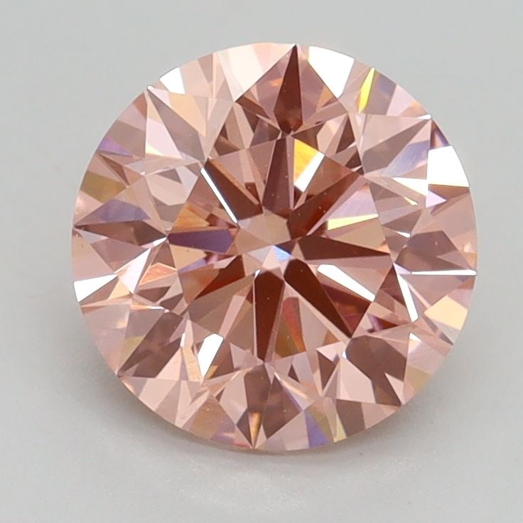 Loose Lab Diamond IGI Round 1.74ct Fancy Intense Pink VS1: Loose Lab Diamond IGI Round 1.74ct Fancy Intense Pink VS1 Loose Lab Diamond IGI Round, 1.74ct, Fancy Intense Pink, VS1 clarity, EX cut, polish, and symmetry, measurements 7.61L x 7.65W x 4.78H, certif