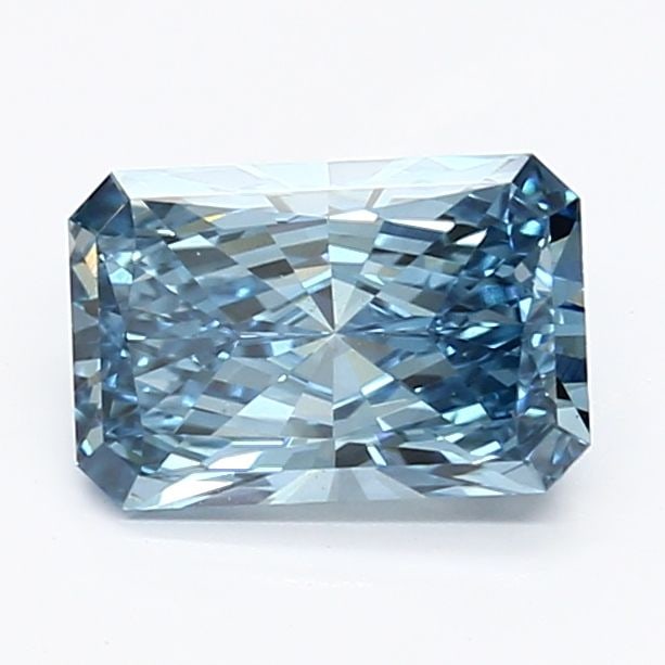 Loose Lab Diamond IGI Radiant 1.09ct Fancy Vivid Blue VS1: Loose Lab Diamond IGI Radiant 1.09ct Fancy Vivid Blue VS1 Loose Lab Diamond IGI Radiant, 1.09ct, Fancy Vivid Blue, VS1 clarity, EX polish and symmetry, measurements 7.49L x 4.94W x 3.29H, certified by