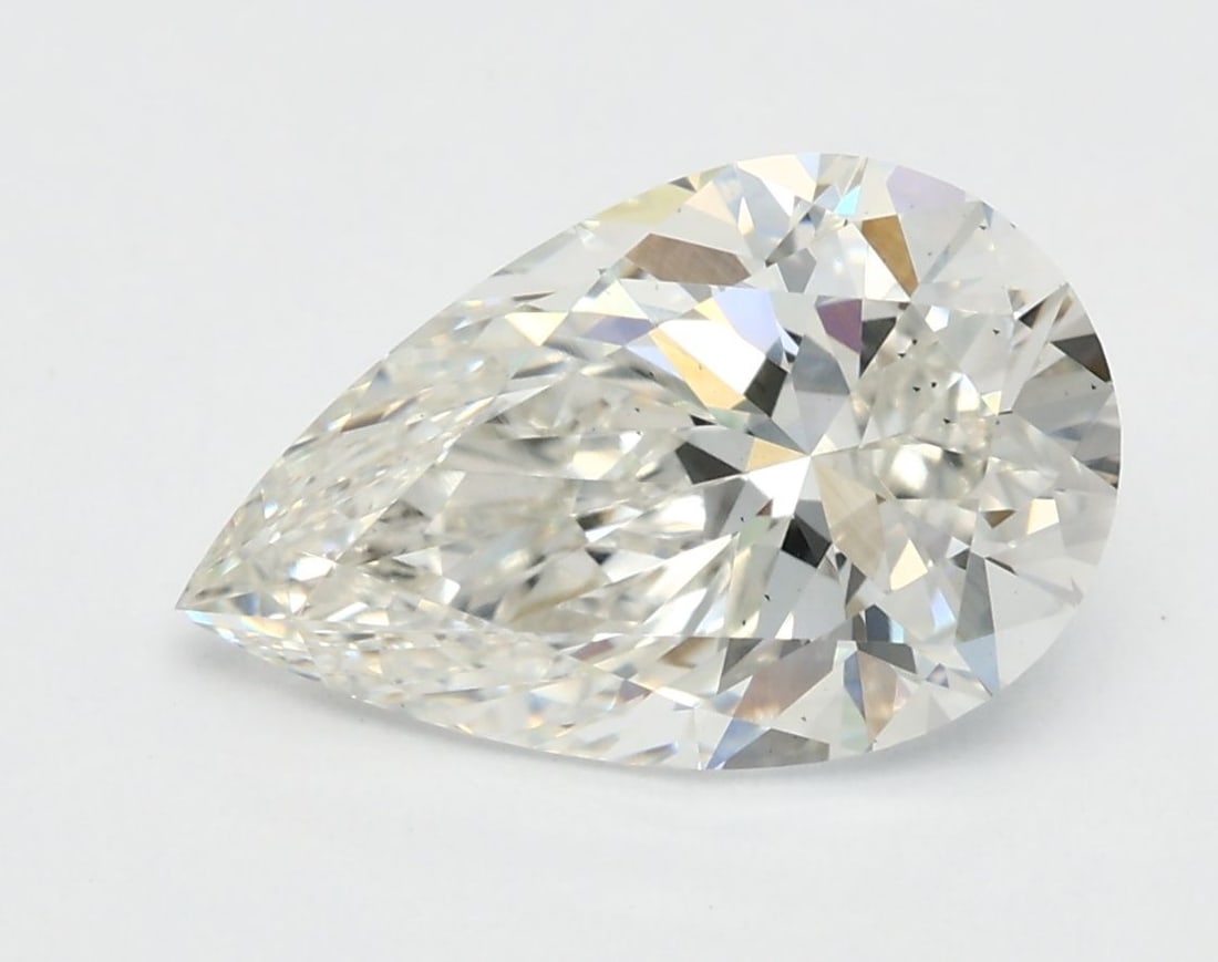 Loose Lab Diamond 2.08ct G VS2 - IGI Pear: Loose Lab Diamond 2.08ct G VS2 - IGI Pear A 2.08ct Pear-shaped loose lab diamond, this stone boasts a G color and VS2 clarity, certified by IGI, with excellent polish and symmetry. Item Specifics: Sou