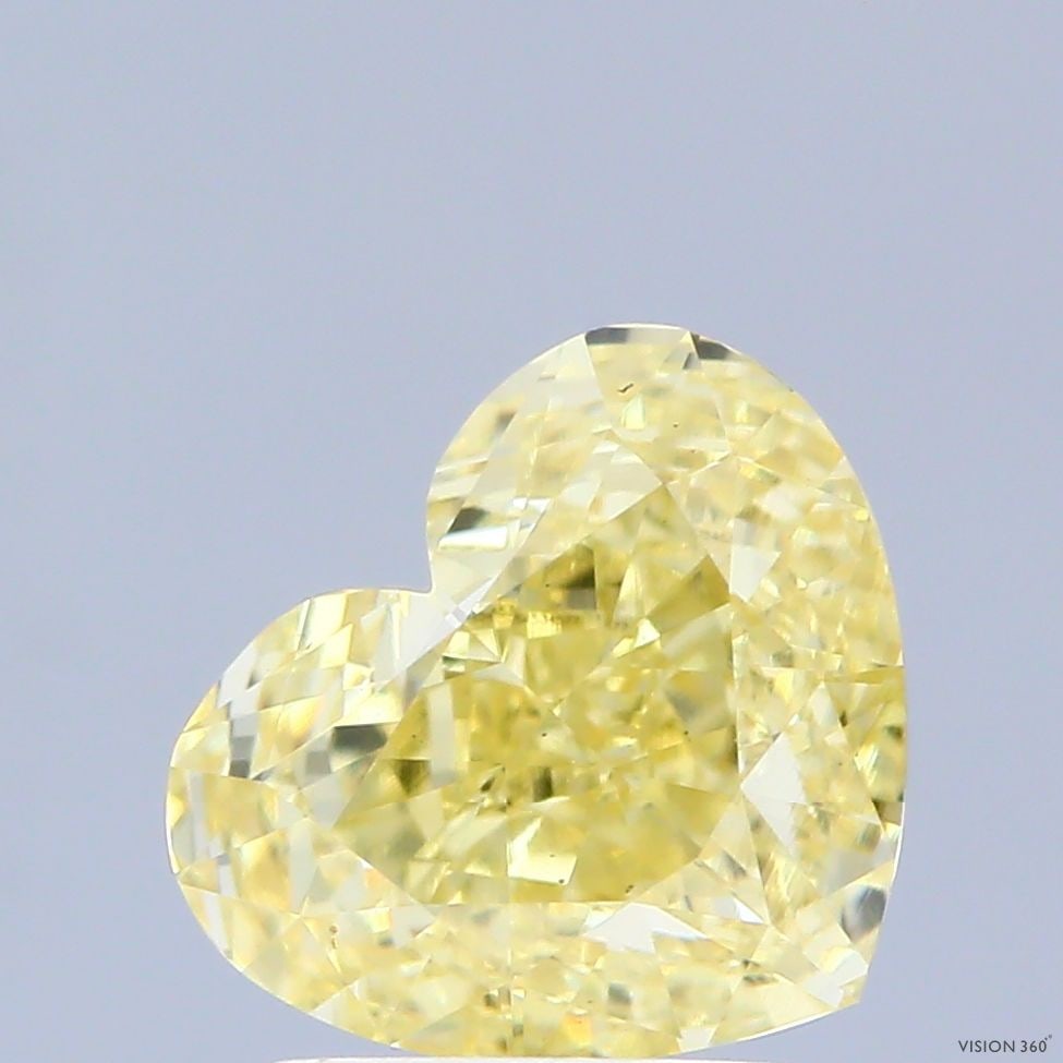 Loose Lab Diamond IGI Heart 2.06ct Fancy Intense Yellow VS1: Loose Lab Diamond IGI Heart 2.06ct Fancy Intense Yellow VS1 Loose Lab Diamond IGI Heart, 2.06ct, Fancy Intense Yellow, VS1 clarity, featuring excellent polish and symmetry; measures 7.45L x 8.73W x 4.