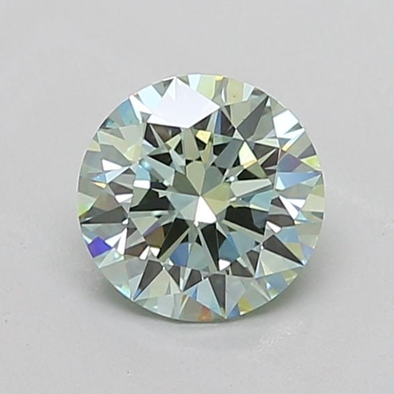 Loose Lab Diamond IGI Round 1.32ct Fancy Green VS1 - Ideal: Loose Lab Diamond IGI Round 1.32ct Fancy Green VS1 - Ideal Loose Lab Diamond IGI Round 1.32ct Fancy Green VS1 with ideal cut, featuring excellent polish and symmetry, measuring 7.09L x 7.12W x 4.29H,