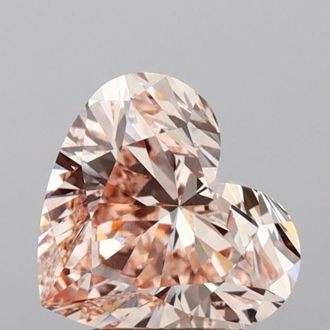 Loose Lab Diamond IGI Heart 2.12ct Fancy Light Brown Pink VVS2: Loose Lab Diamond IGI Heart 2.12ct Fancy Light Brown Pink VVS2 Loose Lab Diamond IGI Heart, 2.12ct, Fancy Light Brown Pink, VVS2 clarity, with excellent polish and symmetry, measures 7.93L x 8.88W x 5