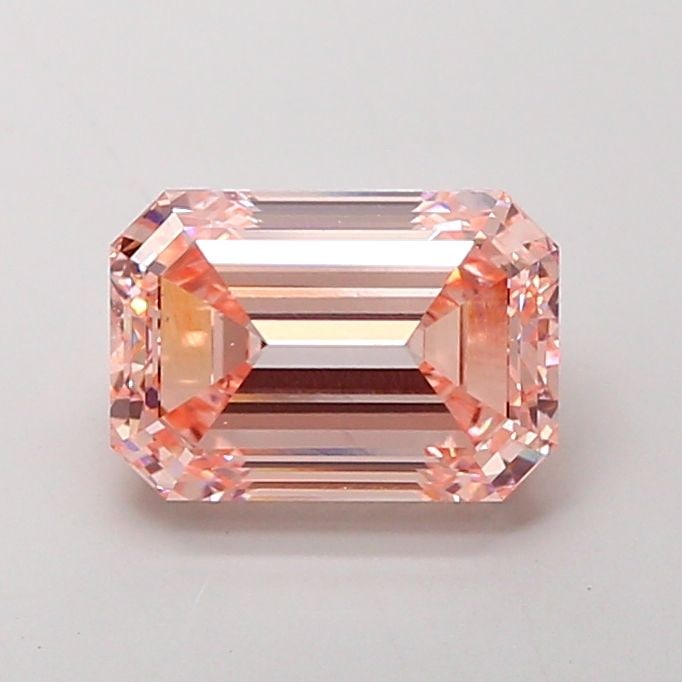 Loose Lab Diamond IGI Emerald 3.51ct Fancy Intense Pink VS1: Loose Lab Diamond IGI Emerald 3.51ct Fancy Intense Pink VS1 Loose Lab Diamond, IGI certified, 3.51ct, with a Fancy Intense Pink color and VS1 clarity, offering EX polish and symmetry. Measurements are