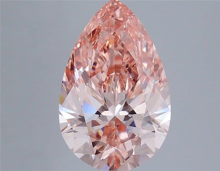 Loose Lab Diamond IGI Pear 4.07ct Fancy Vivid Pink VS2: Loose Lab Diamond IGI Pear 4.07ct Fancy Vivid Pink VS2 This 4.07ct Fancy Vivid Pink lab-grown diamond features VS2 clarity and is IGI certified, with measurements of 13.9L x 8.95W x 5.56H. Item Specif