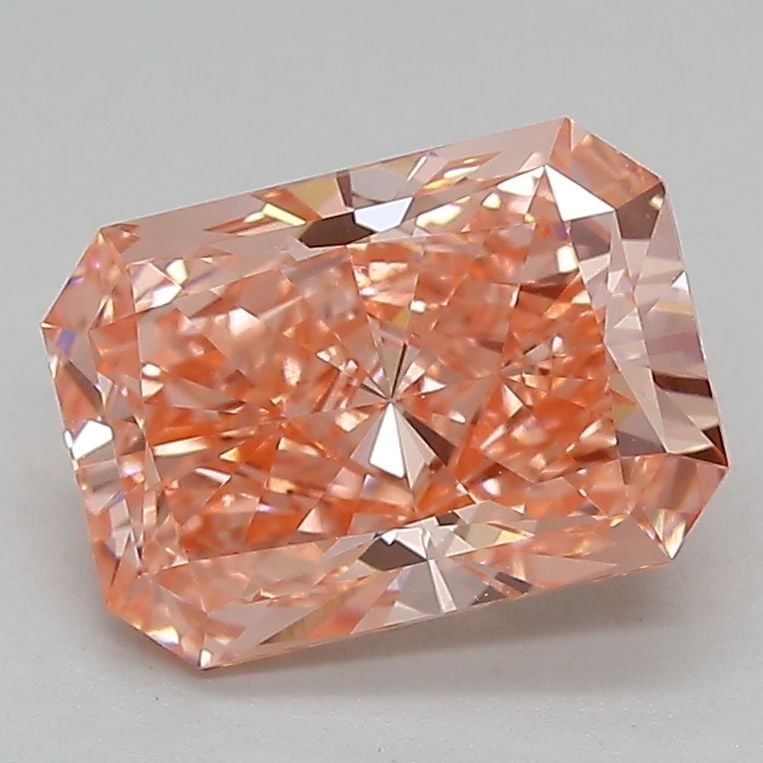 Loose Lab Diamond IGI Radiant 2.45ct Fancy Vivid Pink VS1: Loose Lab Diamond IGI Radiant 2.45ct Fancy Vivid Pink VS1 Loose Lab Diamond IGI Radiant weighing 2.45ct with Fancy Vivid Pink color and VS1 clarity, certified by IGI. Dimensions are 9.43L X 6.72W X 4.