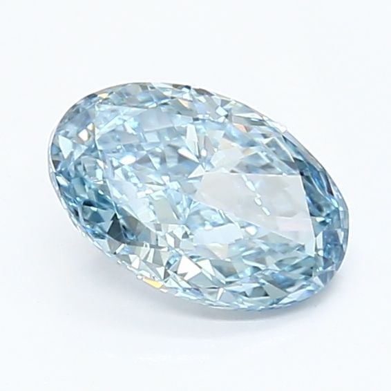 Loose Lab Diamond IGI Oval 1.06ct Fancy Vivid Blue VS1: Loose Lab Diamond IGI Oval 1.06ct Fancy Vivid Blue VS1 Loose Lab Diamond IGI Oval, 1.06ct, Fancy Vivid Blue color, VS1 clarity, with VG polish and symmetry; measures 7.98L X 5.18W X 3.3H, certified by