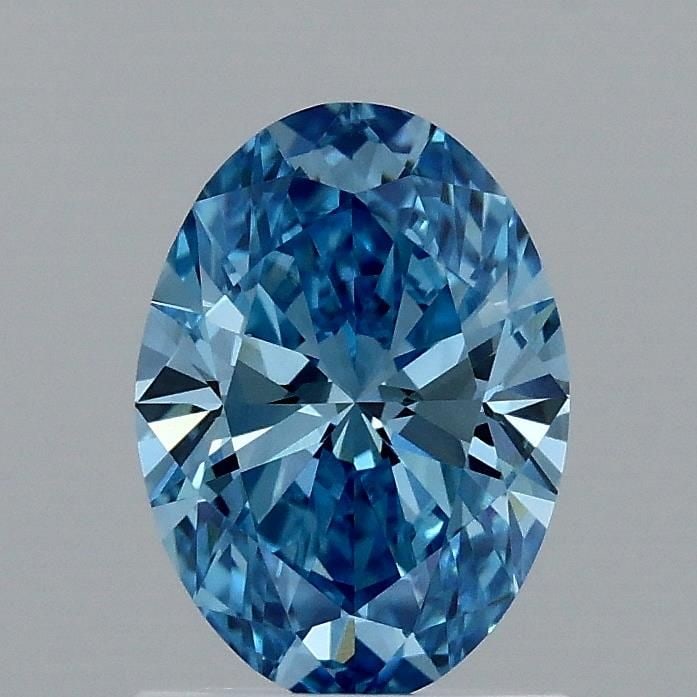 Loose Lab Diamond IGI Oval 1.1ct Fancy Vivid Blue VVS2: Loose Lab Diamond IGI Oval 1.1ct Fancy Vivid Blue VVS2 Loose Lab Diamond, IGI certified, 1.1ct, oval shape, Fancy Vivid Blue color, VVS2 clarity, EX Polish, EX Symmetry, measuring 8.17L x 5.91W x 3.6H