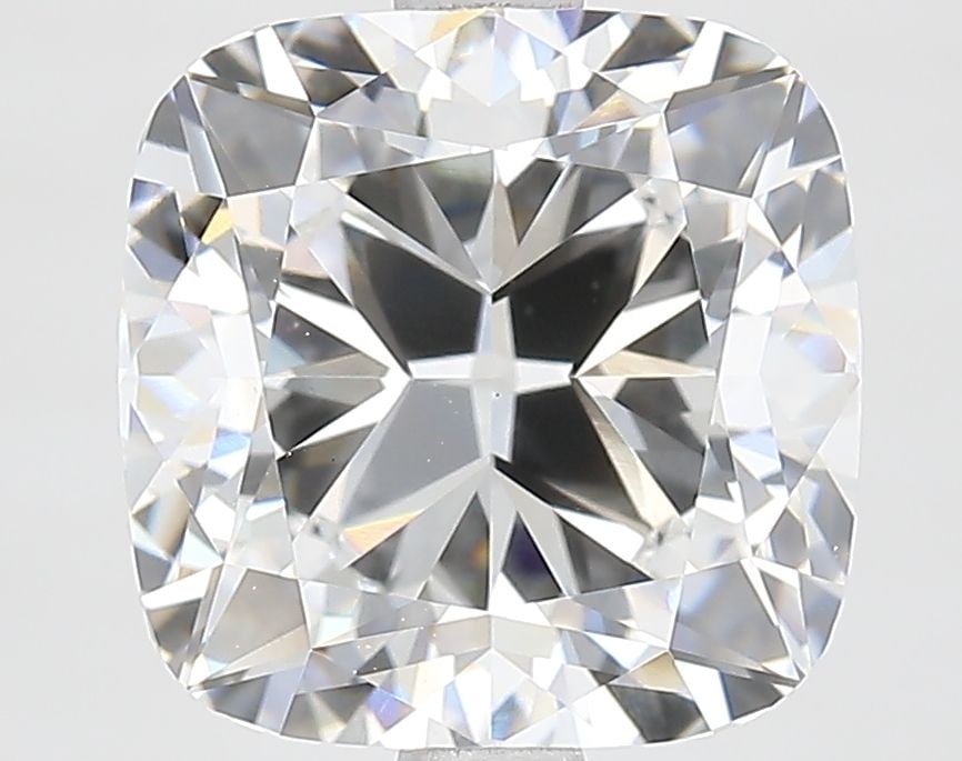 IGI 3.54ct Cushion Brilliant F VVS2 - Loose Lab Diamond: IGI 3.54ct Cushion Brilliant F VVS2 - Loose Lab Diamond Loose lab-grown diamond weighing 3.54ct with an F color and VVS2 clarity, IGI certified, displaying excellent polish and symmetry, measuring 8.6