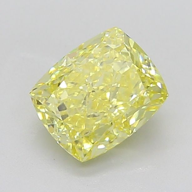 Cushion IGI 3.15ct Fancy Intense Yellow VVS2 - Loose Lab Diamond: Cushion IGI 3.15ct Fancy Intense Yellow VVS2 - Loose Lab Diamond 3.15ct Cushion lab diamond with Fancy Intense Yellow color and VVS2 clarity, IGI certified, excellent polish and symmetry, measuring 8.