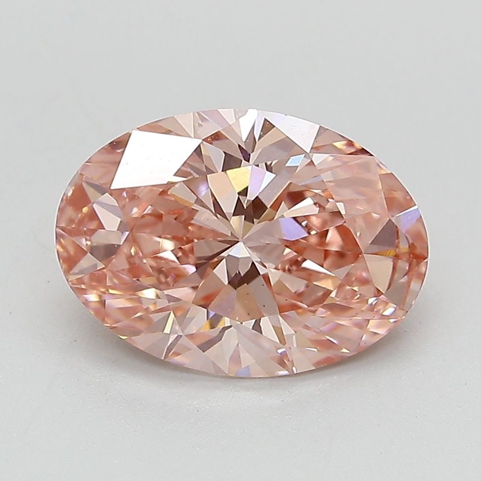 Loose Lab Diamond IGI 2.76ct Oval Fancy Vivid Pink VS2: Loose Lab Diamond IGI 2.76ct Oval Fancy Vivid Pink VS2 Loose Lab Diamond IGI, 2.76 carats, oval cut, color Fancy Vivid Pink, and clarity VS2. Certified by IGI, featuring excellent polish and symmetry