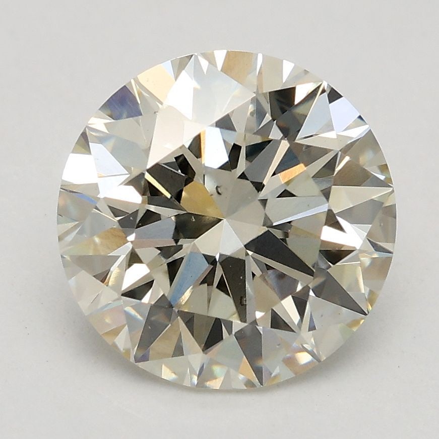 IGI Round 2.06ct K VS2 Ideal Loose Lab Diamond: IGI Round 2.06ct K VS2 Ideal Loose Lab Diamond This 2.06ct round lab diamond features a K color and VS2 clarity, with excellent polish and symmetry, certified by IGI. It measures 8.08L x 8.13W x 5.06H