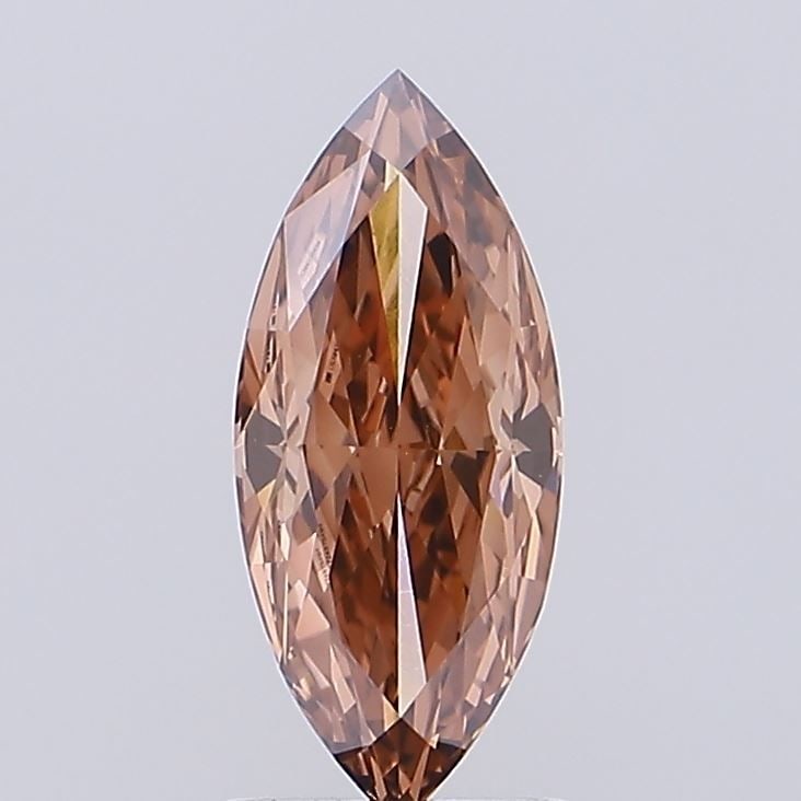 Loose Lab Diamond IGI Marquise 1.66ct Fancy Brown VVS1: Loose Lab Diamond IGI Marquise 1.66ct Fancy Brown VVS1 Loose Lab Diamond IGI Marquise, 1.66ct, Fancy Brown color, VVS1 clarity, with excellent polish and symmetry, measuring 12.44L x 5.39W x 3.63H, ce