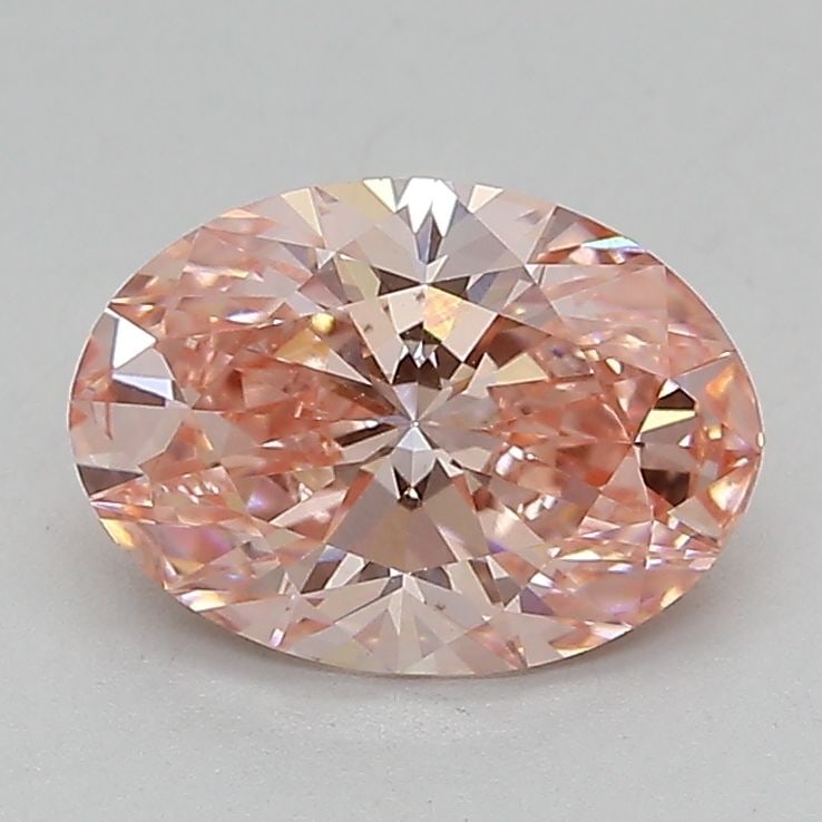 Loose Lab Diamond IGI Oval 1.55ct Fancy Vivid Pink VS2: Loose Lab Diamond IGI Oval 1.55ct Fancy Vivid Pink VS2 Loose Lab Diamond IGI Oval, 1.55ct, Fancy Vivid Pink, VS2 clarity, featuring excellent polish and symmetry, with measurements of 9.17L x 6.54W x