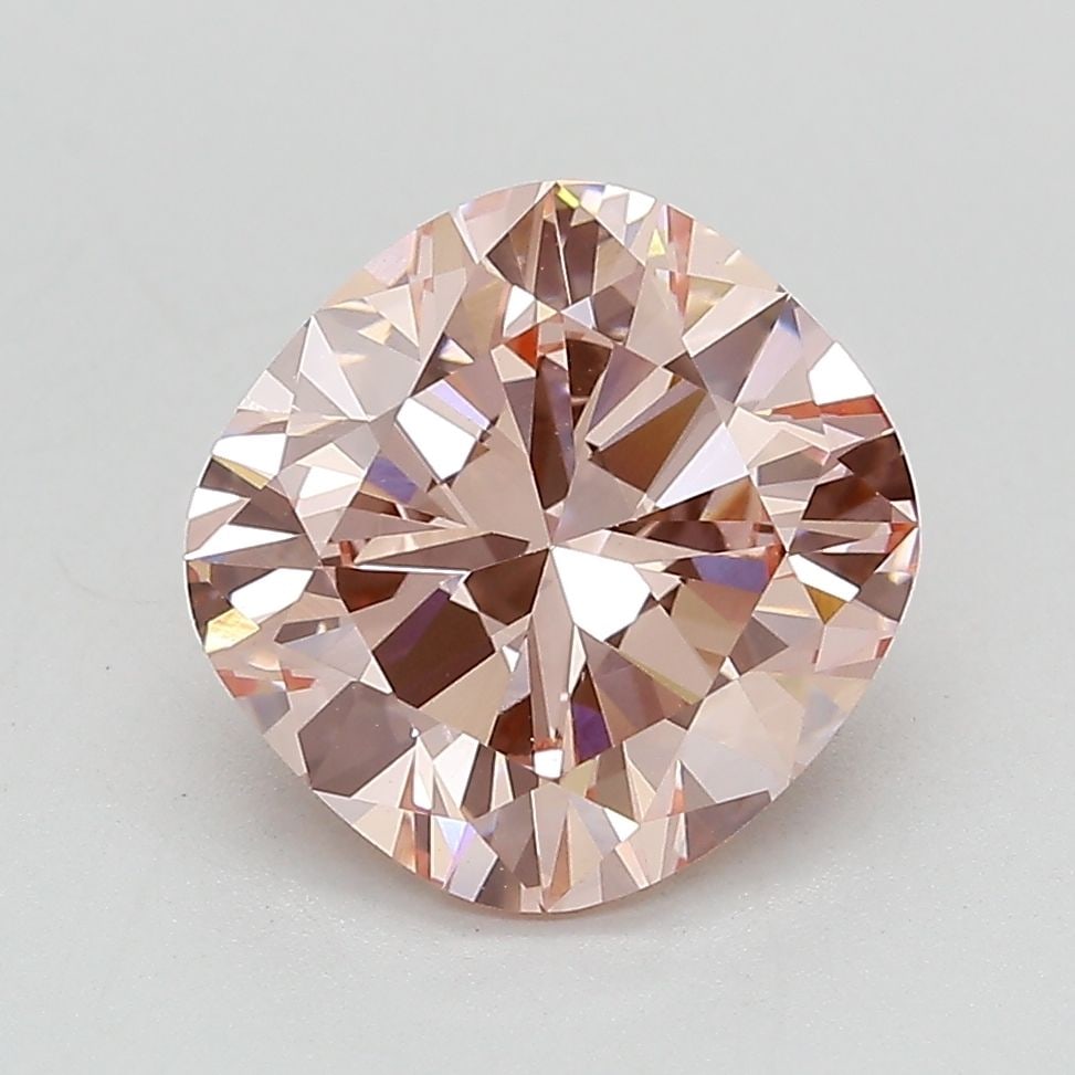 Loose Lab Diamond IGI Cushion Brilliant 2.94ct Fancy Intense Pink VS1: Loose Lab Diamond IGI Cushion Brilliant 2.94ct Fancy Intense Pink VS1 Loose Lab Diamond IGI Cushion Brilliant 2.94ct, Color Fancy Intense Pink, Clarity VS1, featuring excellent polish and very good sy
