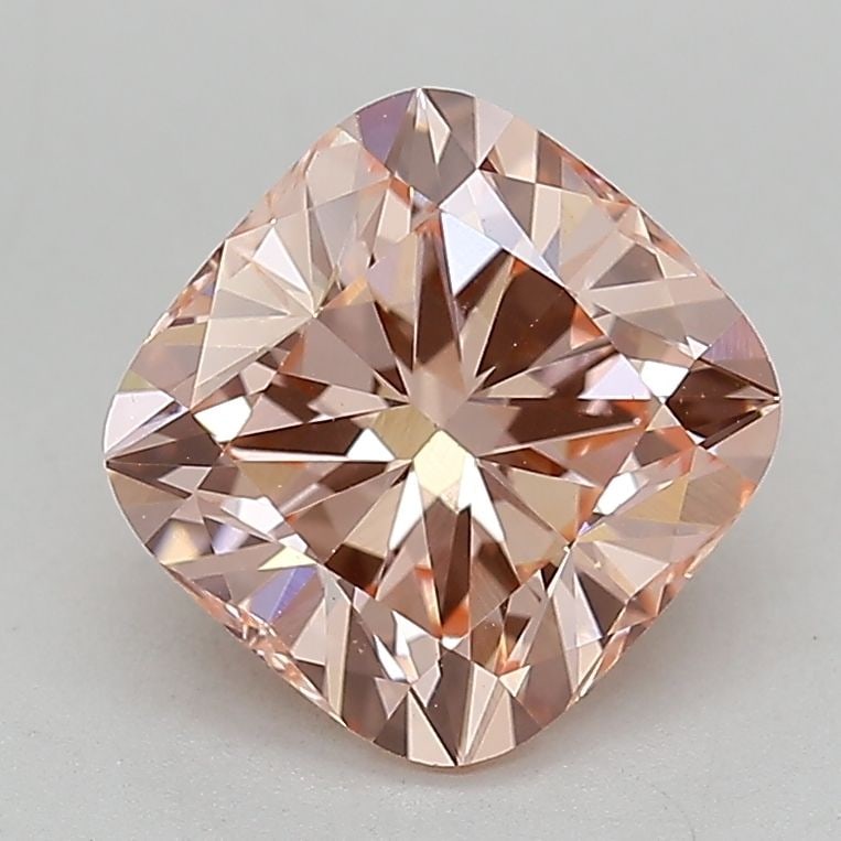 Loose Lab Diamond 2.27ct Fancy Vivid Pink VS1 - IGI Cushion Modified: Loose Lab Diamond 2.27ct Fancy Vivid Pink VS1 - IGI Cushion Modified 2.27ct Fancy Vivid Pink VS1 loose lab diamond with EX Polish and EX Symmetry, measuring 7.84L x 7.68W x 5.03H, certified by IGI. It