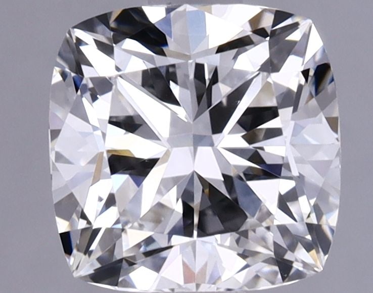 Loose Lab Diamond IGI Cushion Brilliant 1.34ct F VVS2: Loose Lab Diamond IGI Cushion Brilliant 1.34ct F VVS2 This is a 1.34ct cushion brilliant cut lab-grown diamond, classified as F color and VVS2 clarity, with excellent polish and symmetry. It measures