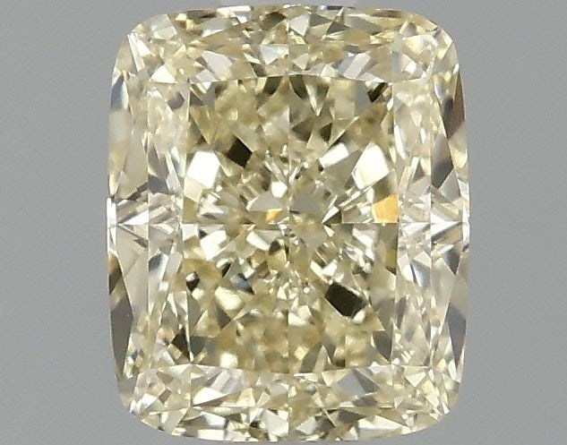 Loose Lab Diamond Cushion Brilliant 1.07ct Fancy Yellow VVS2: Loose Lab Diamond Cushion Brilliant 1.07ct Fancy Yellow VVS2 Loose Lab Diamond Cushion Brilliant 1.07ct Fancy Yellow VVS2 with EX polish and symmetry, with no certification, measuring 6.22L x 5.15W x