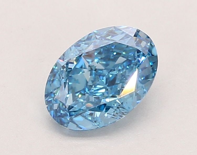 Loose Lab Diamond IGI Oval 1.18ct Fancy Vivid Blue VVS2: Loose Lab Diamond IGI Oval 1.18ct Fancy Vivid Blue VVS2 Loose Lab Diamond IGI Oval, 1.18ct, Color Fancy Vivid Blue, Clarity VVS2, Polish EX, Symmetry EX, Measurements: 7.71L X 5.41W X 3.55H, Certified