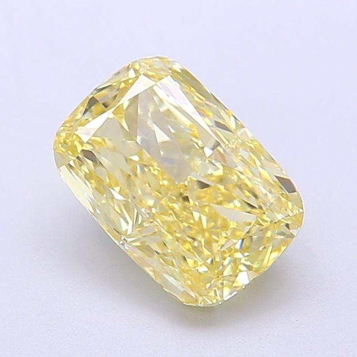Loose Lab Diamond 2.04ct Fancy Yellow VVS2 - IGI Cushion Modified: Loose Lab Diamond 2.04ct Fancy Yellow VVS2 - IGI Cushion Modified Loose Lab Diamond 2.04ct Fancy Yellow, VVS2 clarity, cushion modified cut, with excellent polish and symmetry, measures 8.8L x 6.11W x