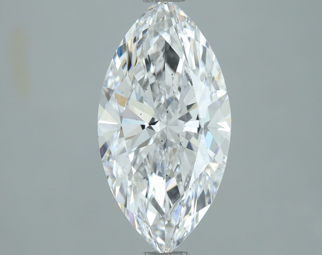 IGI Loose Lab Diamond 2.09ct D SI1 Marquise: IGI Loose Lab Diamond 2.09ct D SI1 Marquise IGI Loose Lab Diamond, 2.09ct, Color D, Clarity SI1, boasting Excellent Polish and Symmetry, sizes at 13.16L x 6.78W x 4.15H, certified by IGI. Item Specifi