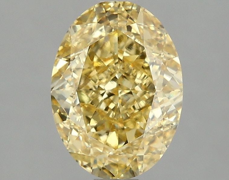 Loose Lab Diamond IGI Oval 2.05ct Fancy Intense Yellow VVS1: Loose Lab Diamond IGI Oval 2.05ct Fancy Intense Yellow VVS1 Loose Lab Diamond IGI Oval weighing 2.05 carats, featuring a Fancy Intense Yellow color and VVS1 clarity. It is IGI certified with excellent