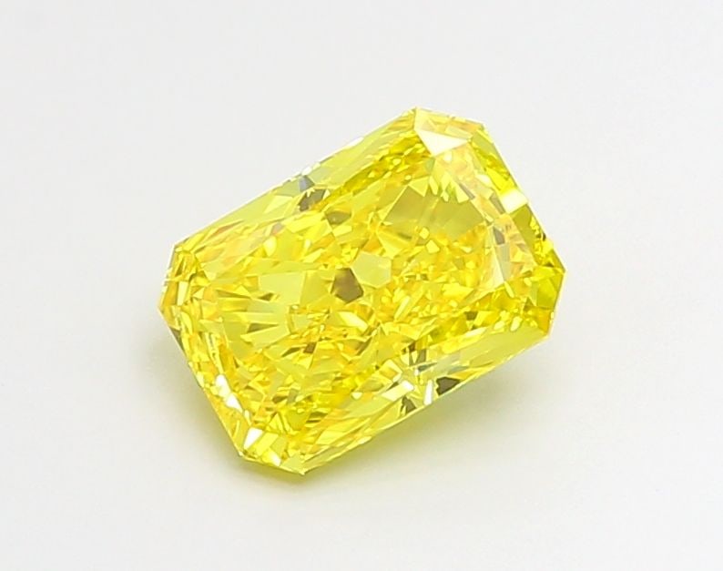 Loose Lab Diamond IGI Radiant 2.03ct Fancy Vivid Yellow VS1: Loose Lab Diamond IGI Radiant 2.03ct Fancy Vivid Yellow VS1 Loose lab-grown diamond, IGI certified, 2.03 carats, radiant cut, fancy vivid yellow color, clarity VS1, with very good polish and excellent