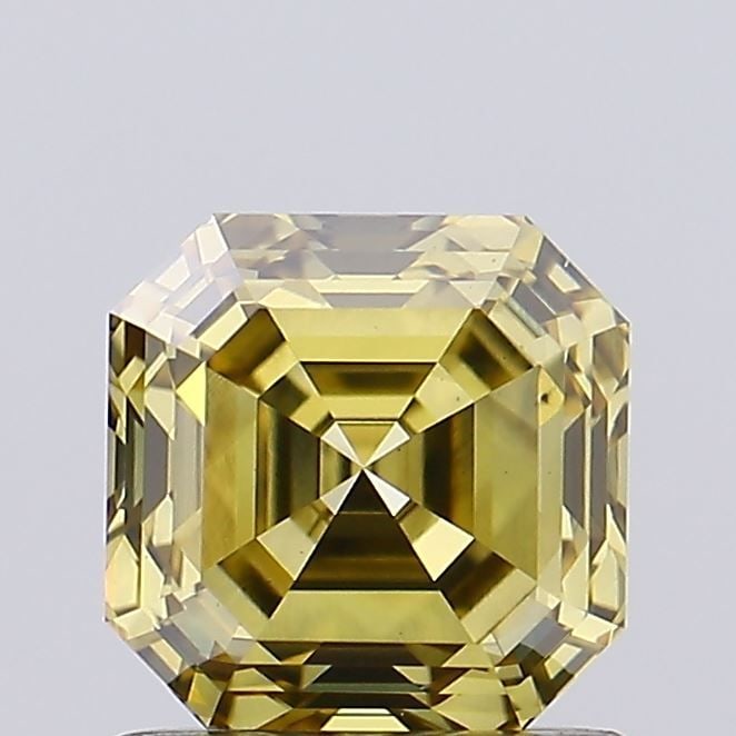 Loose Lab Diamond IGI Square Emerald 1.11ct Fancy Intense Brownish Yellow VS2: Loose Lab Diamond IGI Square Emerald 1.11ct Fancy Intense Brownish Yellow VS2 Loose Lab Diamond IGI Square Emerald 1.11ct in Fancy Intense Brownish Yellow color, VS2 clarity, with EX polish and EX sym