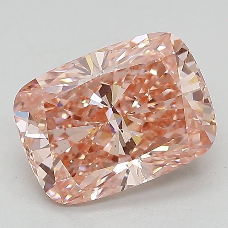 Loose Lab Diamond IGI Cushion Modified 2.51ct Fancy Vivid Pink VS1: Loose Lab Diamond IGI Cushion Modified 2.51ct Fancy Vivid Pink VS1 Loose Lab Diamond IGI Cushion Modified 2.51ct Fancy Vivid Pink VS1, measuring 9.5L x 6.91W x 4.68H, certified by IGI, with excellent