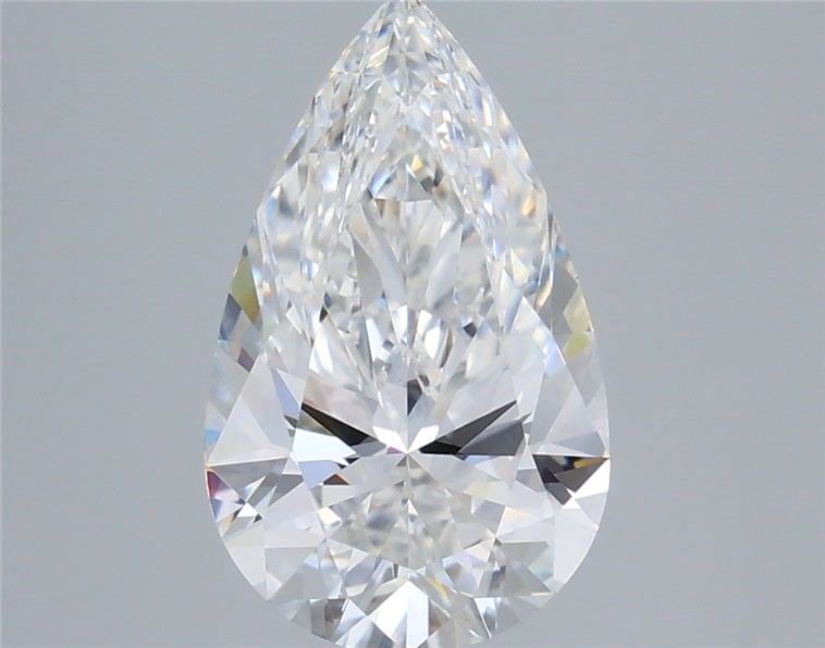 Loose Lab Diamond IGI Pear 3.87ct E VS1: Loose Lab Diamond IGI Pear 3.87ct E VS1 Loose lab-grown diamond certified by IGI, weighing 3.87ct, with a pear cut, color E, clarity VS1, excellent polish and symmetry, measuring 14.29L x 8.61W x