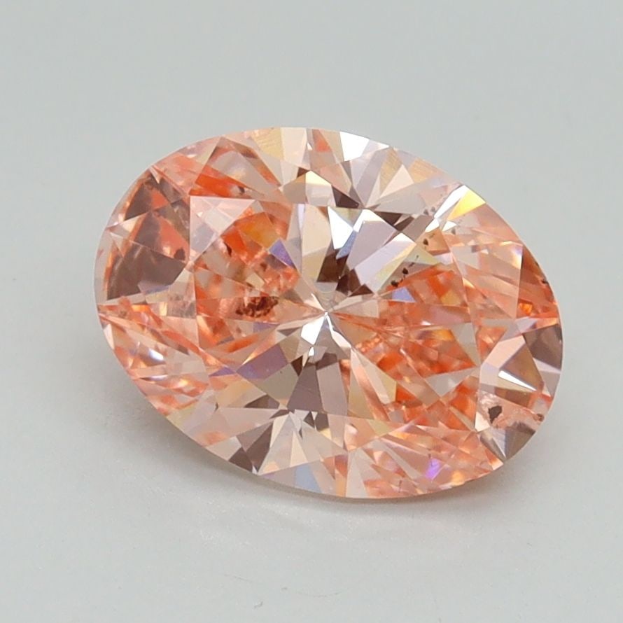 Loose Lab Diamond IGI Oval 1.7ct Fancy Intense Pink SI2: Loose Lab Diamond IGI Oval 1.7ct Fancy Intense Pink SI2 Loose lab-grown diamond certified by IGI, oval cut, 1.7 carats, fancy intense pink color, SI2 clarity, with excellent polish and very good symme