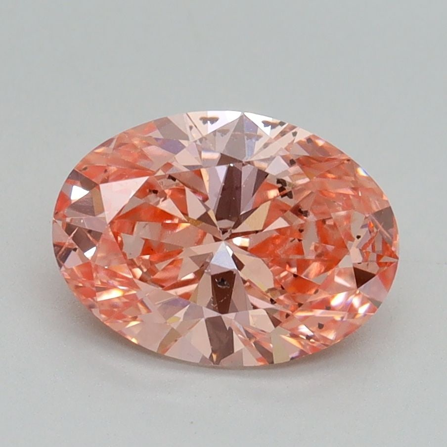 Loose Lab Diamond IGI Oval 1.71ct Fancy Vivid Pink SI2: Loose Lab Diamond IGI Oval 1.71ct Fancy Vivid Pink SI2 Loose lab-grown diamond, IGI certified, oval cut, 1.71ct, color Fancy Vivid Pink, clarity SI2, excellent polish and symmetry, measurements 9.4L x