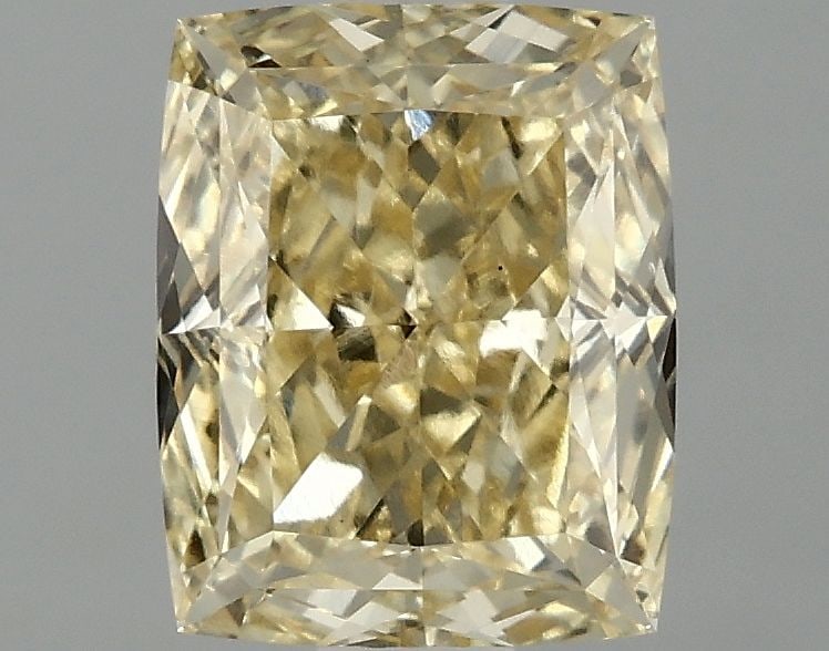 Loose Lab Diamond Cushion Brilliant 1.59ct Fancy Yellow VS1: Loose Lab Diamond Cushion Brilliant 1.59ct Fancy Yellow VS1 Loose Lab Diamond Cushion Brilliant, 1.59ct in Fancy Yellow, VS1 clarity, with excellent polish and symmetry; no certification. Item Specifi