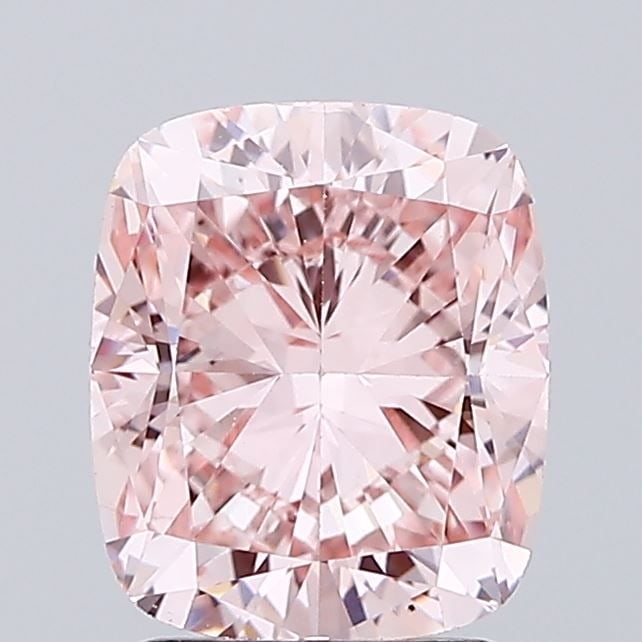 Loose Lab Diamond 2.0ct Fancy Vivid Pink VS2 - IGI Cushion Brilliant: Loose Lab Diamond 2.0ct Fancy Vivid Pink VS2 - IGI Cushion Brilliant Loose Lab Diamond 2.0ct Fancy Vivid Pink VS2 featuring GD Polish and EX Symmetry, measures 7.89L x 6.68W x 4.58H, certified by IGI.