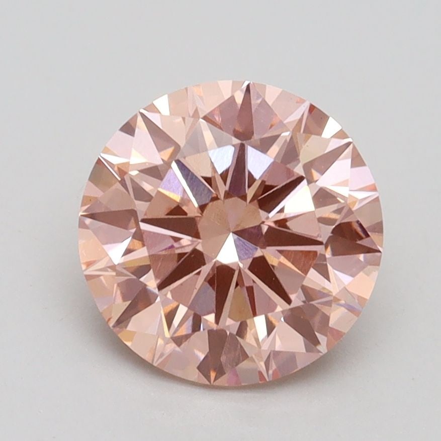 Loose Lab Diamond IGI Round 2.01ct Fancy Intense Pink VS1: Loose Lab Diamond IGI Round 2.01ct Fancy Intense Pink VS1 Loose Lab Diamond IGI Round 2.01ct Fancy Intense Pink VS1 with excellent cut, polish, and symmetry; measures 8.04L x 8.08W x 4.92H, certified
