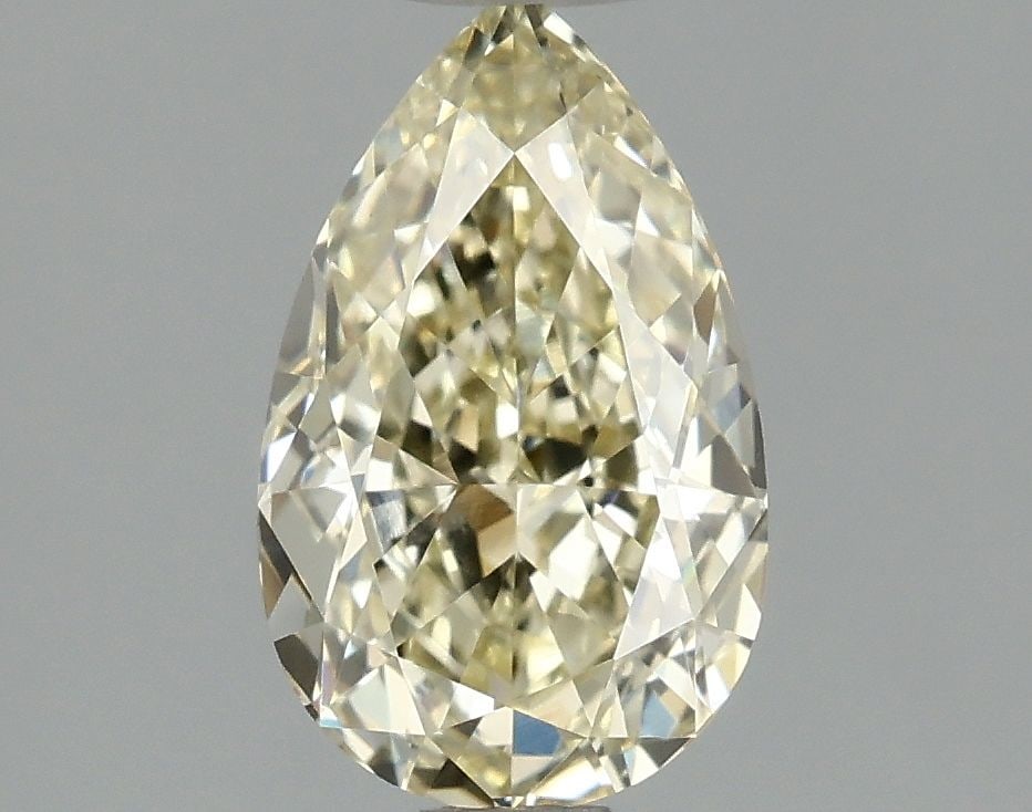 1.09ct Pear Fancy Yellow VVS2 - Loose Lab Diamond: 1.09ct Pear Fancy Yellow VVS2 - Loose Lab Diamond This 1.09ct pear-shaped lab-grown diamond offers a fancy yellow color, VVS2 clarity, and excellent polish and symmetry, with no certification. Item Sp