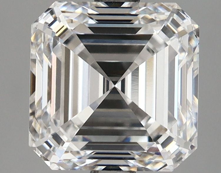 Loose Lab Diamond GIA Asscher 3.01ct E VS2: Loose Lab Diamond GIA Asscher 3.01ct E VS2 This 3.01ct asscher cut lab-grown diamond features an E color grade, VS2 clarity, and excellent polish with very good symmetry, certified by GIA. Item Specif