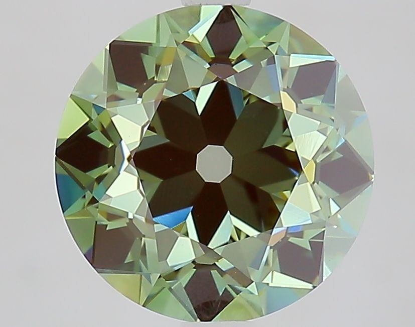 Loose Lab Diamond IGI European Cut 3.4ct Fancy Intense Green VVS2 (1 of 1)